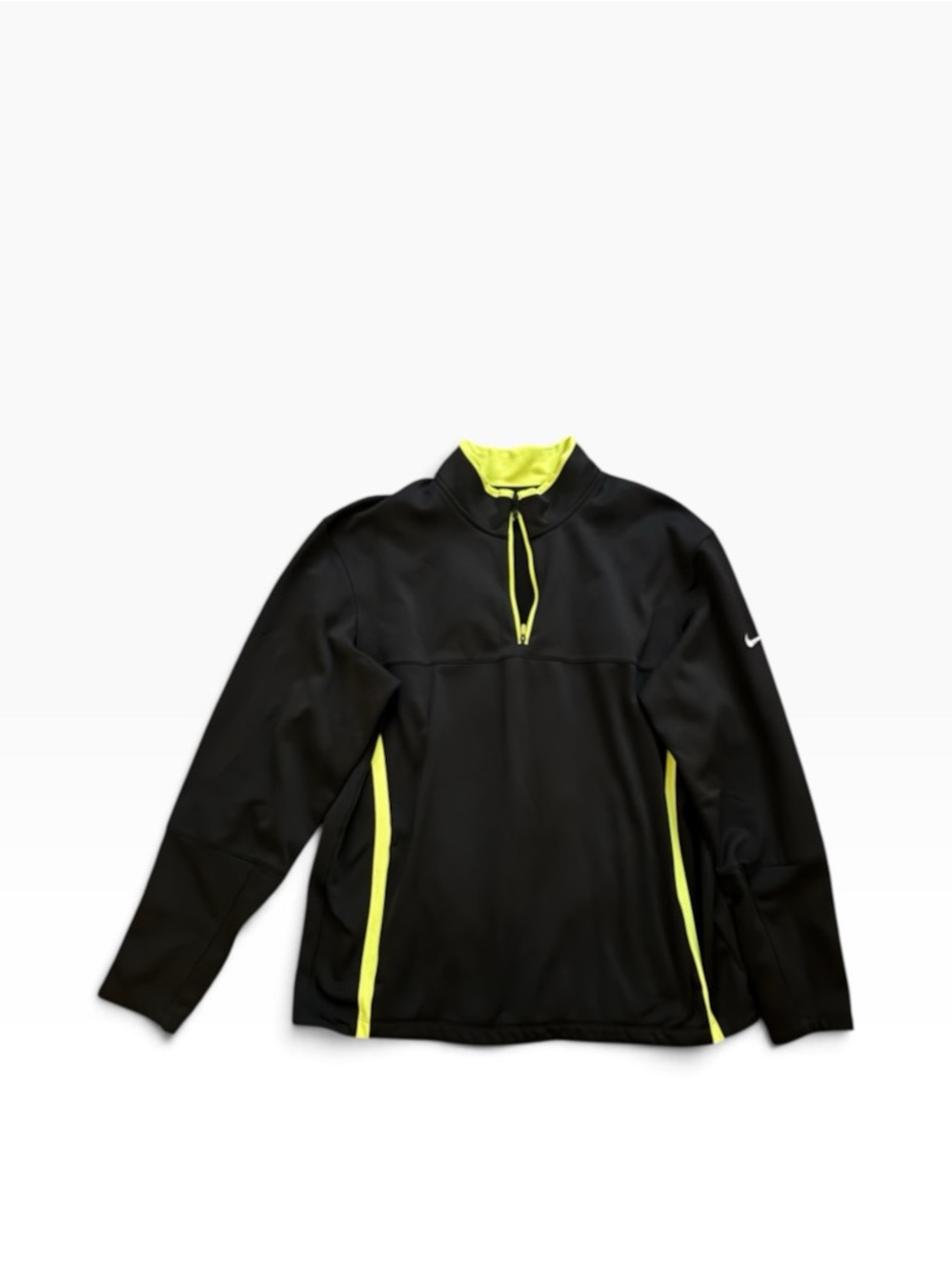 Nike Black Pullover with Neon Yellow Accents